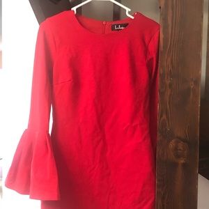 Lulu’s Red Long Sleeve Bodycon Dress